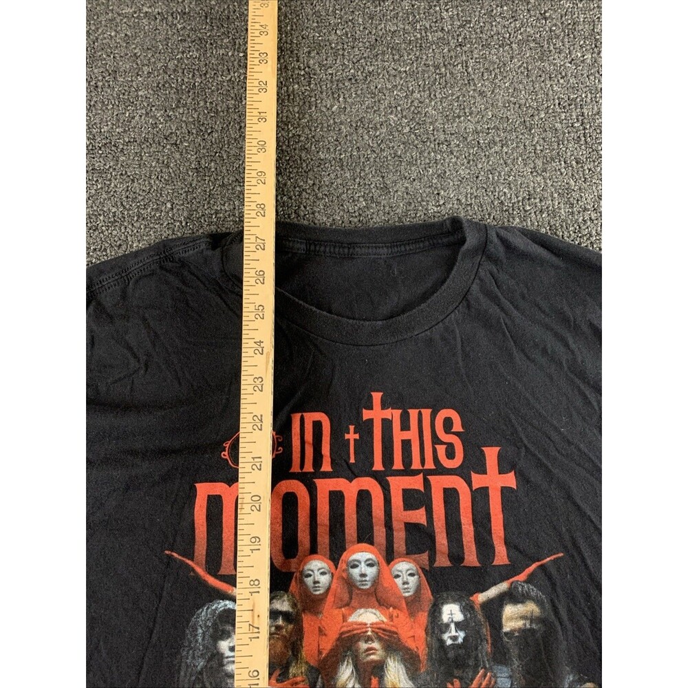 In This Moment 2022 Unisex Large Tour Black Multi Color Band T-Shirt - Picture 3 of 6